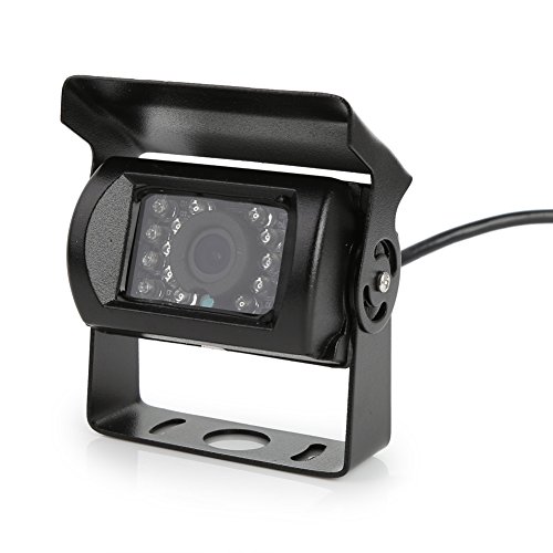 Rupse 18 LED Telecamera a infrarossi X2+Monitor Videocamera Retromarcia Visione Notturna per Auto,schermo LCD da 7 pollici con cavo