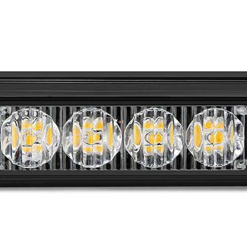 Rupse – Barra luminosa con 24 LED, 68,58 cm, barra di segnalazione per traino, emergenza, pericolo, con lampeggiamento, effetto stroboscopico