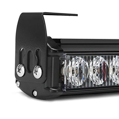 Rupse – Barra luminosa con 24 LED, 68,58 cm, barra di segnalazione per traino, emergenza, pericolo, con lampeggiamento, effetto stroboscopico