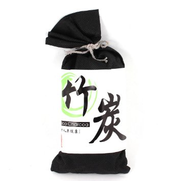 Sacchetto Deodorante Auto Bacchette Bambù Nere Attivazione a Carbone