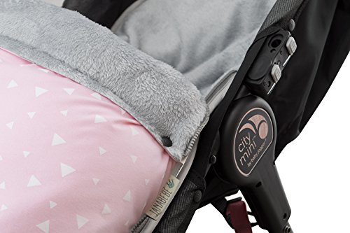 Sacco di cappotto con pile per Baby jogger City Mini , Joolz,, impermeabile janabebé ® (PINK SPARKLES)