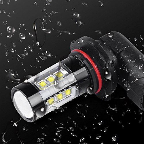 Safeyo 2-pack super luminoso ad alta potenza 80 W CREE H10 PY20D 9145 16-smd LED luci lampadine per auto fendinebbia lampade di ricambio, Xenon bianco