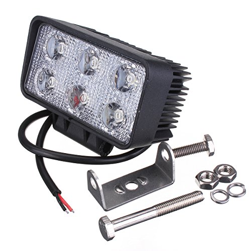 SAILUN 2/4 lampade da lavoro a LED da 18 W Light Bar Offroad, faro auto supplementare, illuminazione faro da lavoro impermeabile IP67 per Jeep Auto 4 WD SUV ATV
