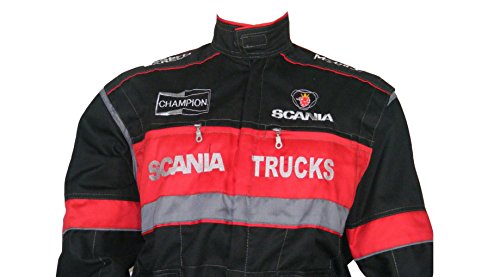 Salopette e giacca set logo ricamato sulla parte anteriore e posteriore Truck driver meccanico uomo Workwear vestiti taglia M – XXXL