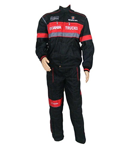 Salopette e giacca set logo ricamato sulla parte anteriore e posteriore Truck driver meccanico uomo Workwear vestiti taglia M – XXXL
