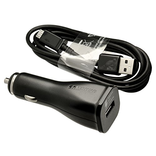 Samsung modulare cavo caricabatteria caricabatteria da auto – Micro USB – Nero – 11 – 30 Volt – -- 2 Ampere – per i telefoni cellulari compatibili con il micro USB di ricarica