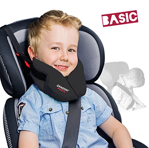 SANDINI SleepFix® Kids BASIC – Cuscino per bambini/ Cuscino del collo con funzione protettiva – Accessori per seggiolini per bambini come versione BASIC per auto/ moto/ viaggi – Designed in Germany