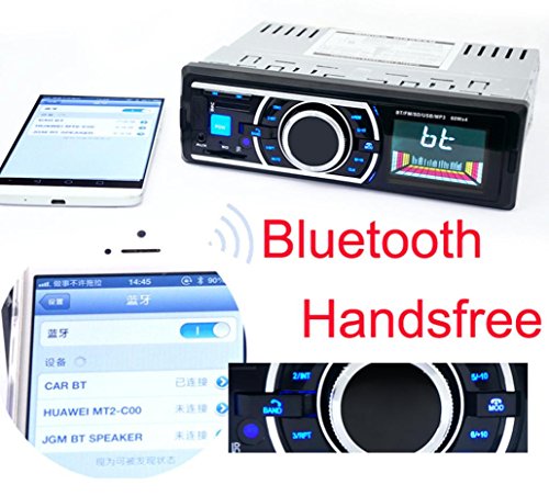 Sannysis® Bluetooth auto audio stereo in-dash FM Ingresso Aux ricevitore USB SD MP3 Radio Giochi
