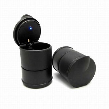 Sannysis® LED portatile auto camion Auto Ufficio Posacenere sigaretta Cup Holder Nero