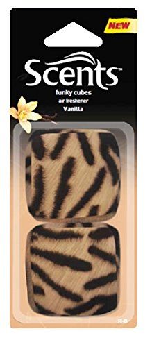 Scents fc-23 Fluffy Cube deodorante per auto, Tiger Print, vaniglia, set di 6