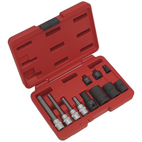 Sealey VS0465 pinza freno socket, rosso, set di 11 pezzi