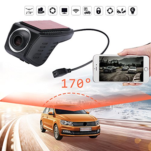 Sedeta Telecamera nascosta WiFi 170 ° HD 1080P per auto DVR Dash Cam Video AVI Driving Recorder con G-Sensor