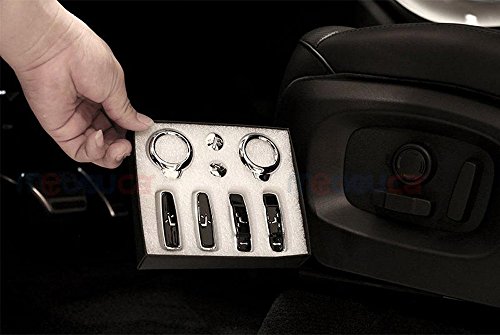 Seggiolino auto regolazione Button cover Trim auto parts Full kit accessori 8PCS