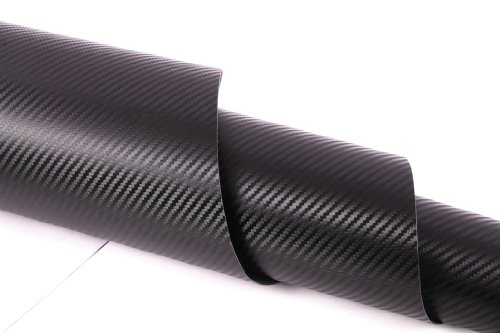 Seitronic ® Pellicola del carbonio 3D di nero, auto foglio di confezionamento 50cm x 152 centimetri