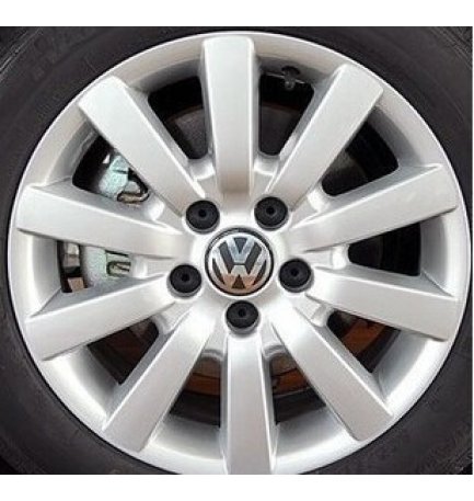 Set di 4 Coprimozzo con logo Volkswagen VW Tappi Cerchi Wheels da 65mm per Golf Polo Beetle Fox