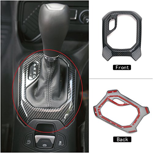shift Gear panel Frame for RENEGADE 2015 – 2017, Boxatdoor interno shift Frame cover Trim Carbon nero in plastica ABS