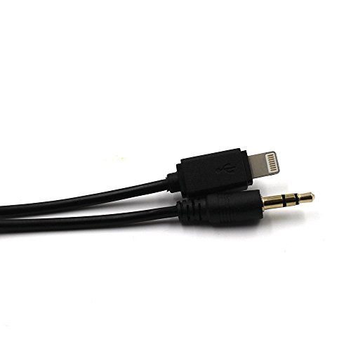 Shine Hyundai KIA extra lunga musica interfaccia cavo Lighting iPhone iPod iPad Mini ingresso AUX cavo adattatore USB 3.5 mm lead Wire (91,4 cm)