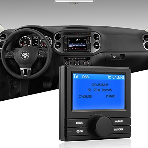 Signstek auto DAB + Digital Audio Broadcasting LED con presa USB e adattatore antenna, ricevitore e trasmettitore FM per veicolo
