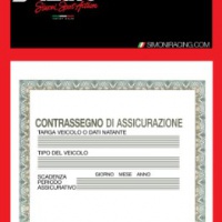 Simoni Racing PBSR/2 Porta Assicurazione, Nero/Rosso