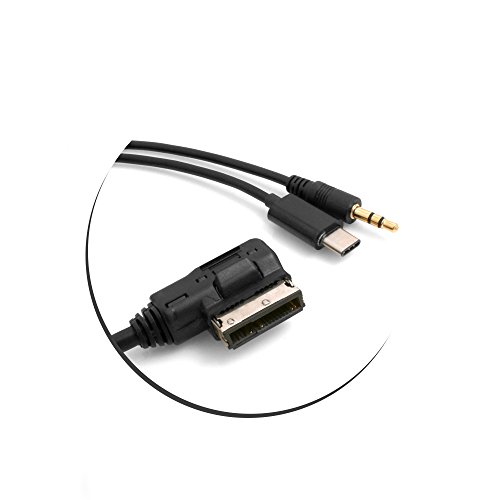 Sistema di S Media in AMI MDI cavo adattatore a stereo 3.5 mm Audio AUX e USB 3.1 tipo C per VW per AUDI A4 A6 Q5 a partire dal 2014
