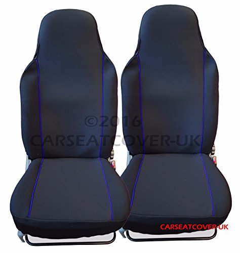 Smart Forfour – lusso nero & blu coprisedili per auto – 2 x anteriori