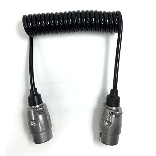 Smartspec 7 pin metallo rimorchio Plugs W/Curly cavo di prolunga 1.5 m