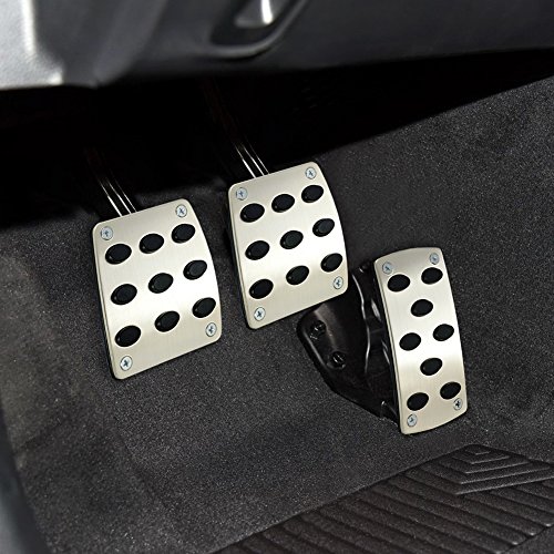 Smartspec antiscivolo freno in alluminio pedali del freno manuale auto pedali auto cover