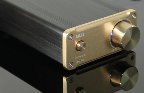 SMSL SA - 50 2x50W D - AMP TDA7492 Hi - Fi Stereo Amplificatore + adattatore di alimentazione - Oro