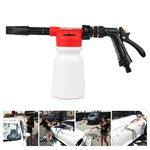 Snow Foam Lance, spruzzatore per autolavaggio, 900 ml, ABEDOE, per pulizia auto e moto, portatile, pistola per acqua, sapone e schiuma