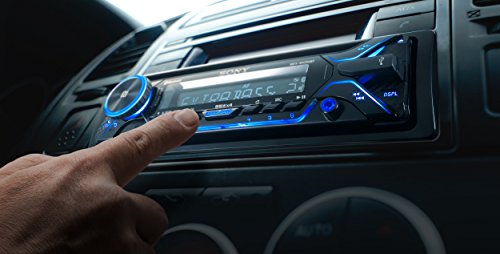 Sony MEX-N4200BT Autoradio con Lettore CD, Illuminazione Blu, Controllo Vocale, NFC, Dual Bluetooth, USB, 4 x 55 W, Nero