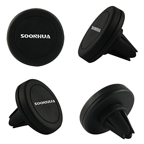 Soonhua - Supporto magnetico da auto per telefono cellulare, GPS, con fissaggio al lettore CD