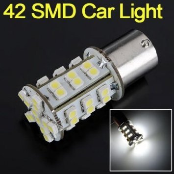 Souked Car 1156 della coda della lampadina del freno bianco 42 SMD LED Lamp