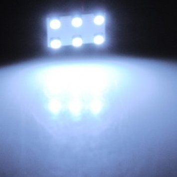 Souked Light Panel 6 SMD Lampada LED T10 Dome lampadina adattatore BA9S 12V DC