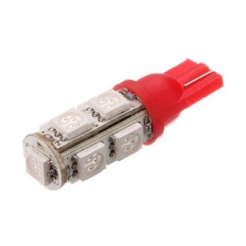 Souked T10 Bulb 194 168 W5W Red 9 SMD LED cuneo Light Car