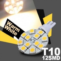 Souked T10 G4 lampada della lampadina della luce del punto 12 5050 SMD LED DC 12V Warm