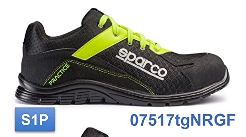 Sparco s0751736nrgf Practice Scarpe, colore: nero/giallo, taglia 36