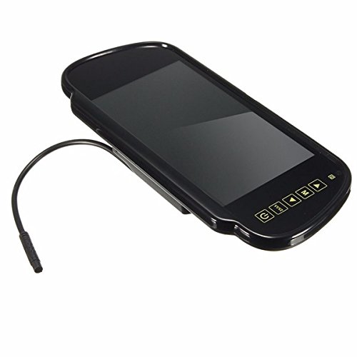 Specchietto retrovisore LCD 7 pollici wireless + kit di backup telecamera posteriore per retromarcia auto IR