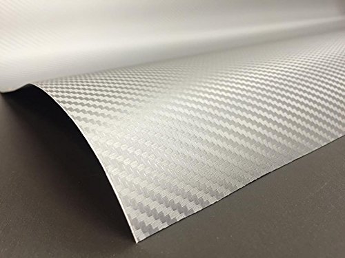 Speed Shield auto pellicola in argento 3d di carbonio | 300 x 152 cm | Spessore 0,16 mm | Made in Germany | 7 anni di garanzia | Supreme della serie