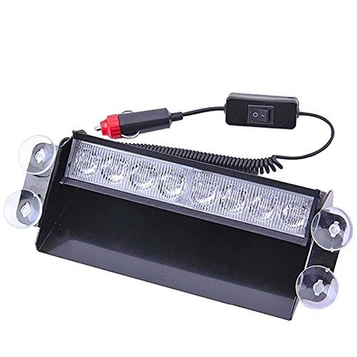 Spia luminosa 12 V LED parabrezza auto flash Light polizia di emergenza lampeggiante, strobo attenzione lampada Offroad guida LED Beacon ligh blu & rosso