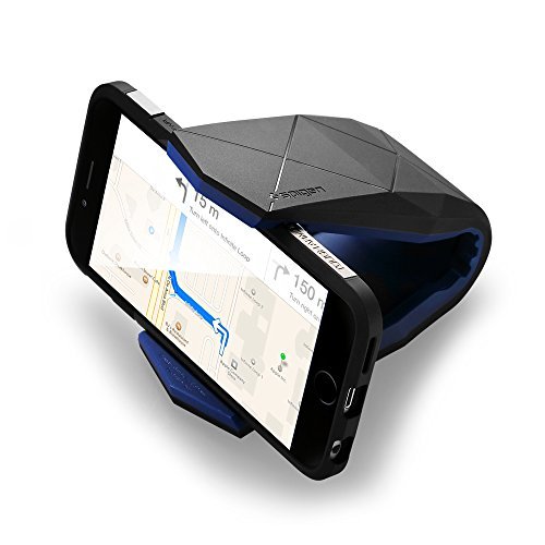 Spigen SGP11359 - Supporto Universale da Auto per Smartphone, Nero/Blu