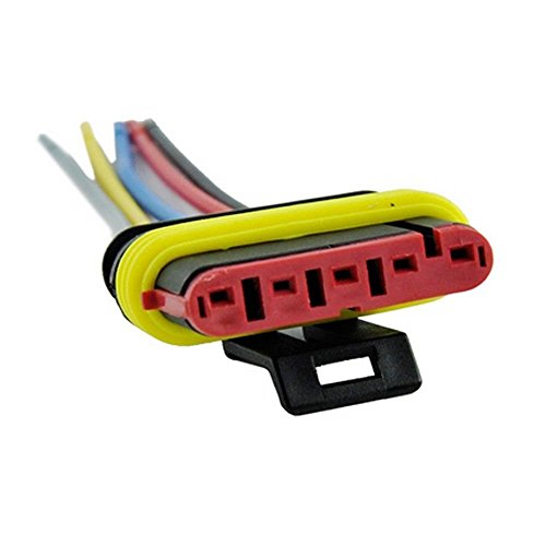 Spina Tily con connettore elettrico impermeabile per auto a 2 pin e 2 vie, con filo di grado marino, confezione da 5 pezzi