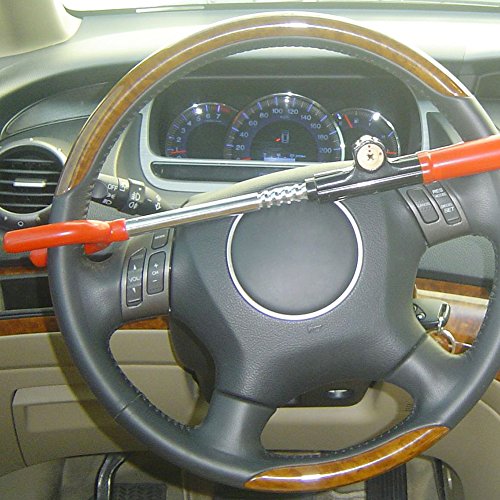 Steering Wheel Lock bar regolabile universale sistema di sicurezza antifurto per auto, camion, SUV Van auto Club, 45,7 cm massima durata