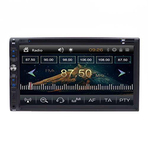 Stereo auto MP3 DVD Player, 17,8 cm touch screen Car audio video Player doppio 2 DIN in dash auto Bluetooth Audio multimediale sistema Surpport FM radio/SD/USB/AUX audio input
