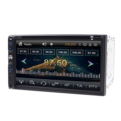 Stereo auto MP3 DVD Player, 17,8 cm touch screen Car audio video Player doppio 2 DIN in dash auto Bluetooth Audio multimediale sistema Surpport FM radio/SD/USB/AUX audio input