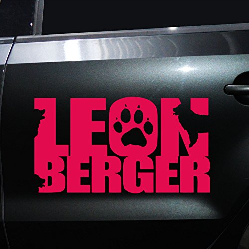 STICKER ADESIVO AUTO ADESIVI PER AUTO Leonberger M1 ADESIVO PER AUTO ADESIVO hundesticker - Nero, 30x16cm