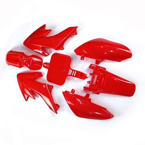 Stoneder Red carenatura copertura del corpo in plastica, per Honda XR50 CRF50 Stomp Coolster Sdg GPX