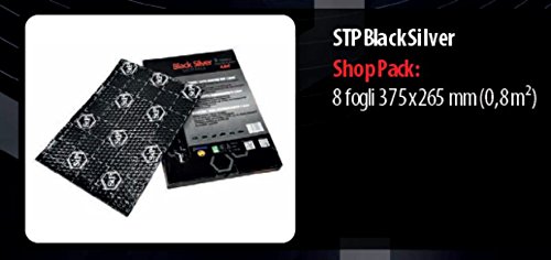 STP Black Silver Smorzante autoadesivo 8 fogli 37x26 cm.