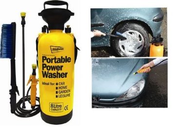 Streetwize - Pompa irroratrice per lavaggio auto, roulotte e camper, con spazzola