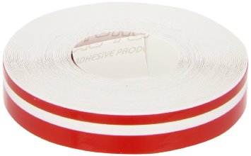 Stripe S213 - Strisce adesive per auto, doppie, 12 mm x 10 m, colore: Rosso