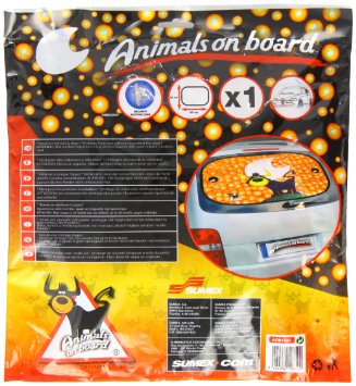 Sumex Aob150T Animal On Board - Parasole Posteriore Toro, 100X50 cm